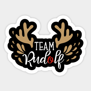 Team Santa  Outfit for a Family Christmasoutfit Sticker